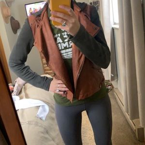 Nice free people leather jacket